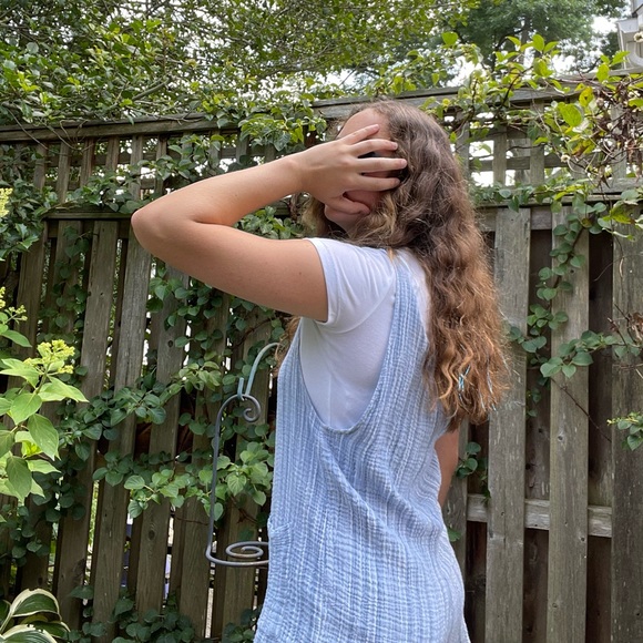 Blue Striped Romper - Picture 2 of 5